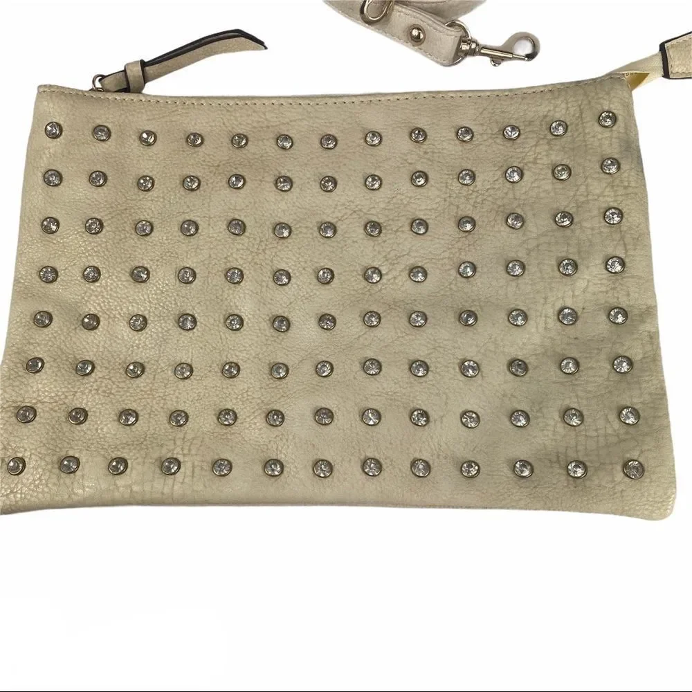Windsor rhinestone brass clutch crossbody bag NWT